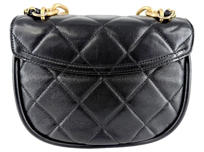 Borsa Matelassé da donna Chanel Nero Bianco - vista 2