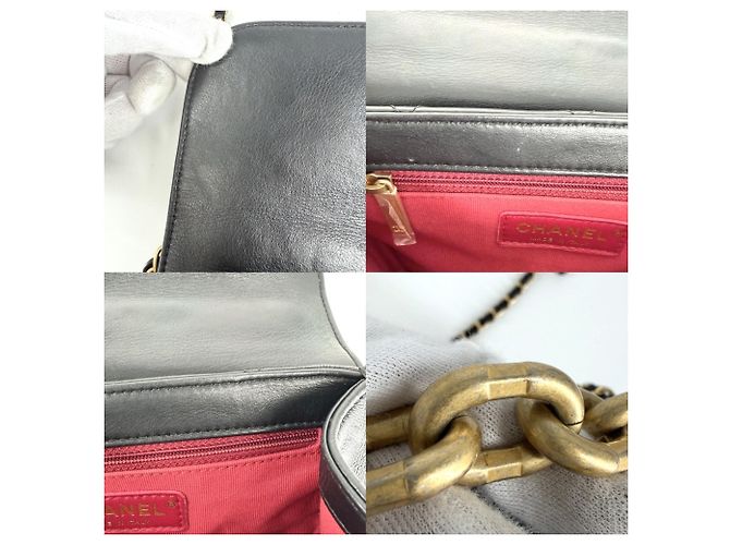 Borsa Matelassé da donna Chanel Nero Bianco - vista 7