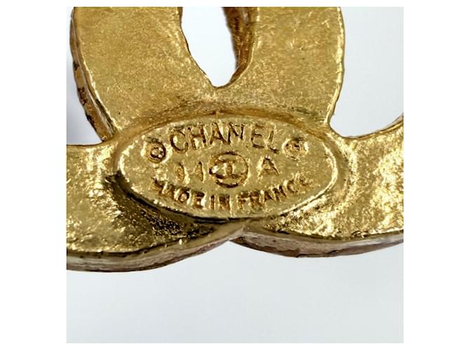 Spilla Chanel Oro e Bianca Bianco D'oro - vista 4