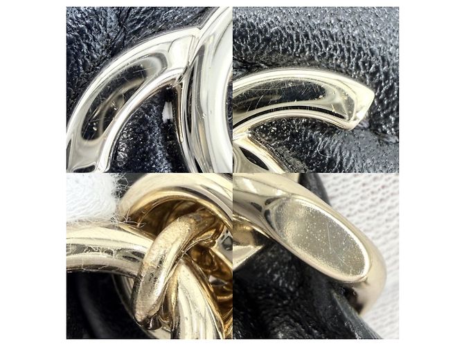 Mini borsa Chanel Matelassé Nero Bianco - vista 7