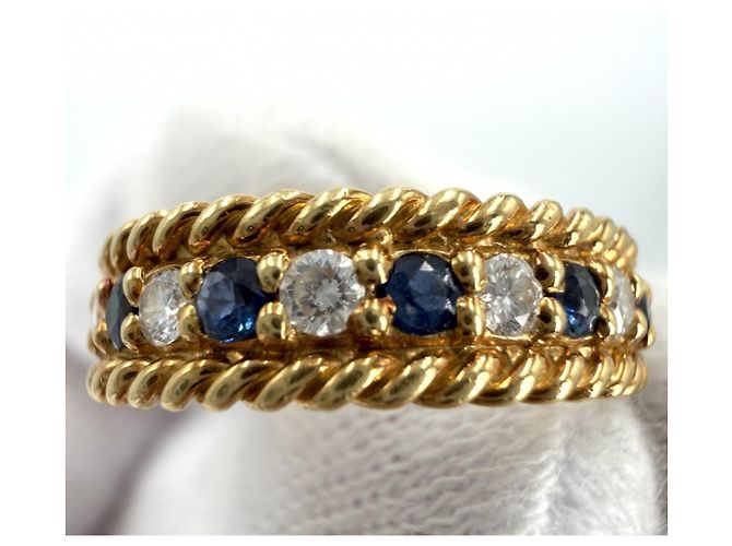 Anello Twist da donna Christian Dior Bianco Giallo - vista 3