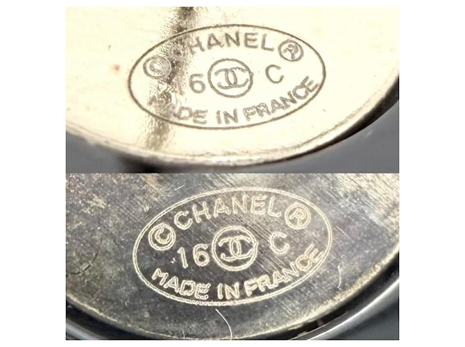 Orecchini Chanel Coco Mark Nero Bianco - vista 3