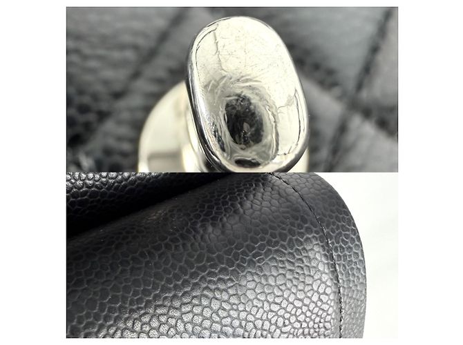 Borsa a tracolla Chanel Matelassé 23 Nero Bianco - vista 10