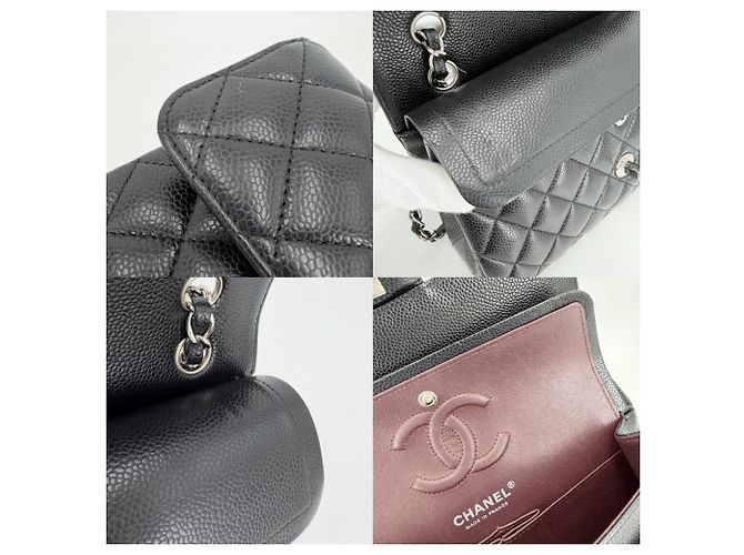 Borsa a tracolla Chanel Matelassé 23 Nero Bianco - vista 7