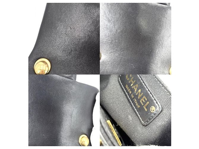 Borsa a tracolla Chanel Mini Matelassé Nero Bianco - vista 13