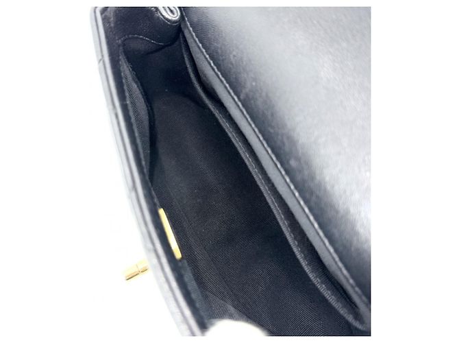 Borsa a tracolla Chanel Mini Matelassé Nero Bianco - vista 5