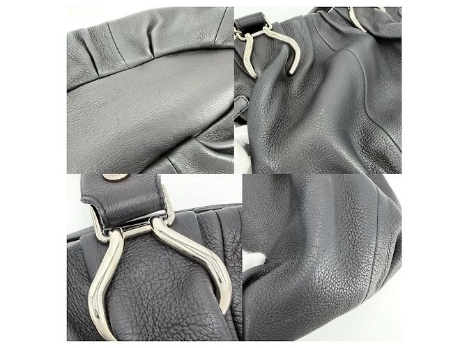 Céline Borsa Pillow da donna Celine Nero Bianco - vista 5
