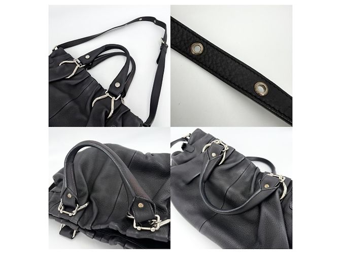 Céline Borsa Pillow da donna Celine Nero Bianco - vista 8