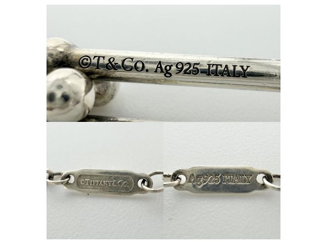 Collana in argento Tiffany & Co. Bianco - vista 3