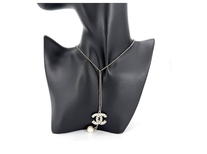 Collana lunga da donna Chanel Bianco - vista 2