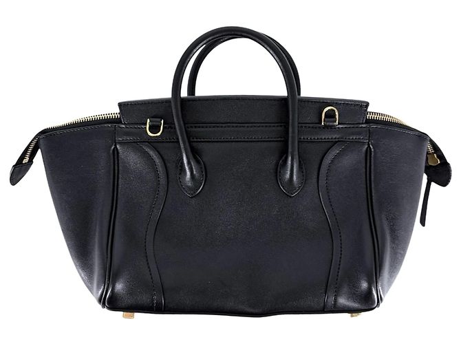 Céline Borsa Celine Little Luggage da donna Nero Bianco - vista 2
