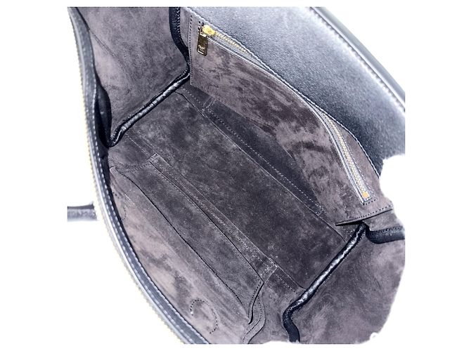 Céline Borsa Celine Little Luggage da donna Nero Bianco - vista 4