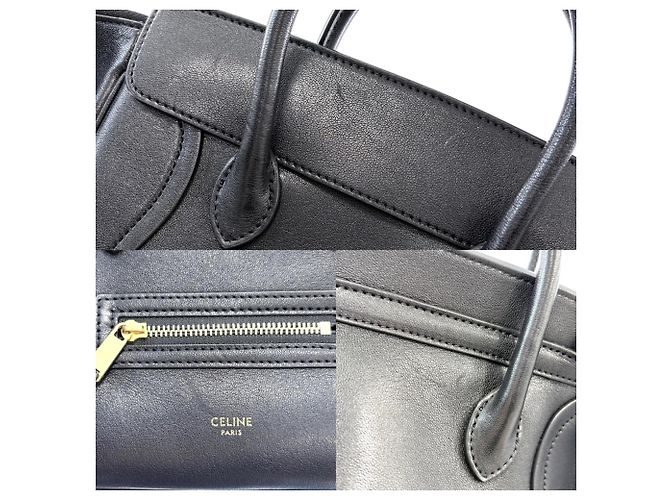 Céline Borsa Celine Little Luggage da donna Nero Bianco - vista 8
