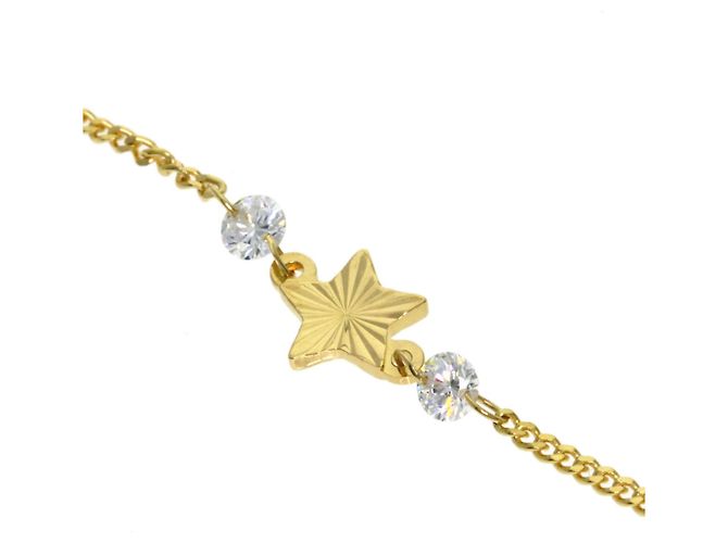 Pulseira Gucci com pingente de estrela entrelaçada e diamantes - vista 2