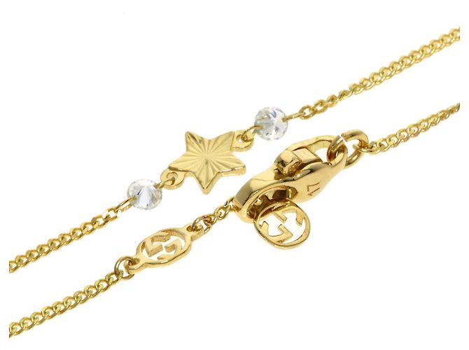 Pulseira Gucci com pingente de estrela entrelaçada e diamantes - vista 3