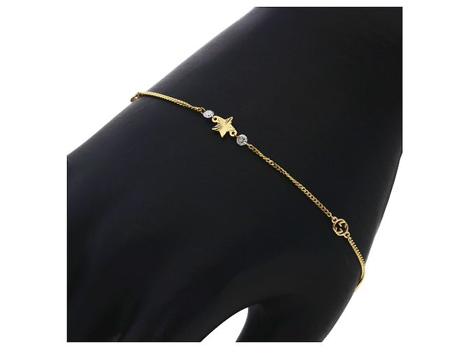 Pulseira Gucci com pingente de estrela entrelaçada e diamantes - vista 5