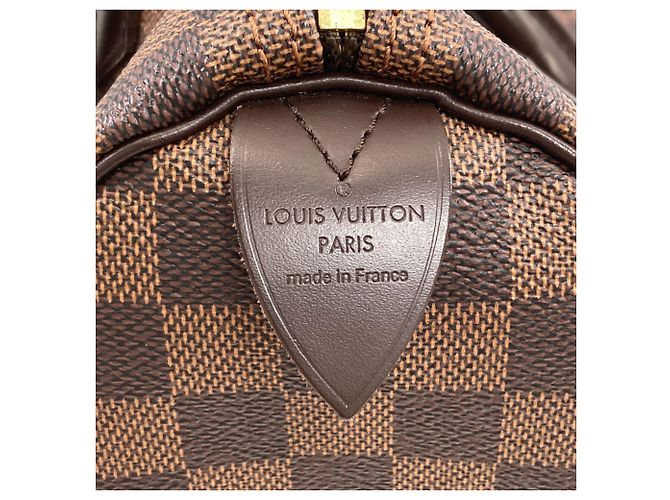 Borsa Louis Vuitton Speedy 30 Damier ebene - vista 6