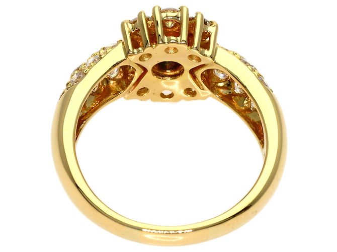 Boucheron Vintage Smaragd-Diamantring - Ansicht 4