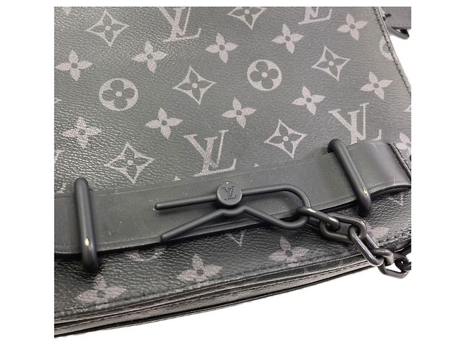 Louis Vuitton M45685 Steamer Messenger Shoulder Bag Nero - vista 13