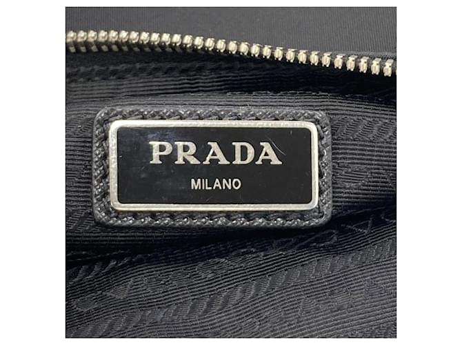 Borsa a tracolla Prada con logo Triangle Nero - vista 6