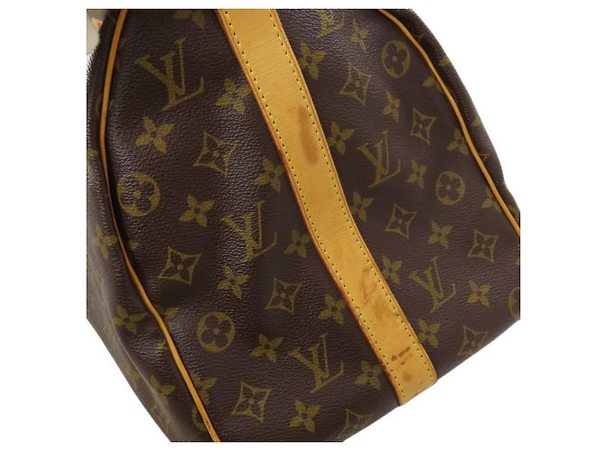 Louis Vuitton Monogram Keepall 45 Bandoulière Boston Bag Monogramma - vista 14