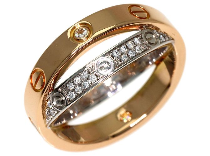 Cartier B-Love Full Pave Diamantring - Ansicht 2