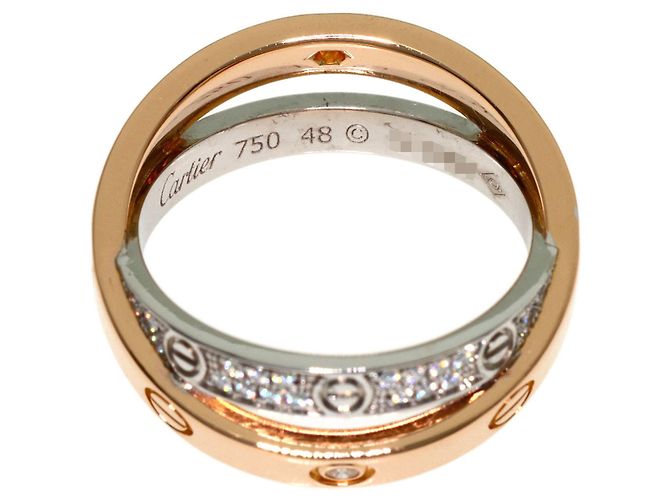 Cartier B-Love Full Pave Diamantring - Ansicht 4