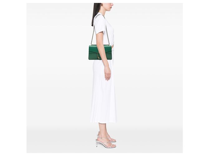 Borsa a tracolla Dionysus in pelle verde Medium Gucci - vista 6