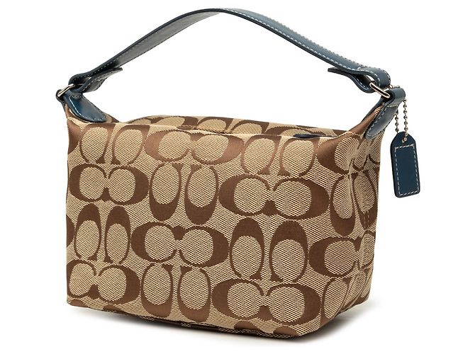 Coach Brown Mini Signature Canvas Hobo Marrone Marrone chiaro - vista 2