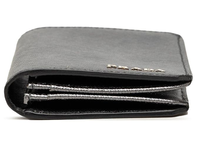 Prada Black Saffiano Bifold Card Holder - view 3