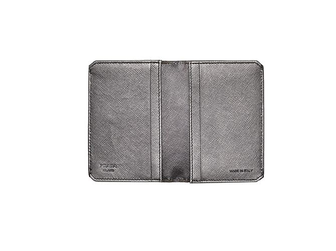 Prada Black Saffiano Bifold Card Holder - view 4