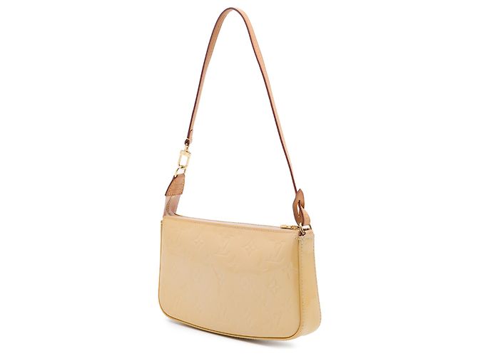 Louis Vuitton Beige Monogram Vernis Pochette Accessoires - vista 2
