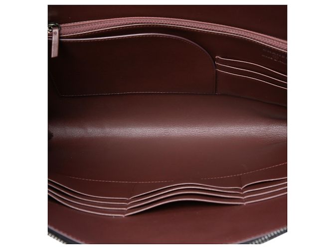 Pouch Chanel Reissue 2.55 con manico in pelle di vitello invecchiata nera, Large Nero - vista 4