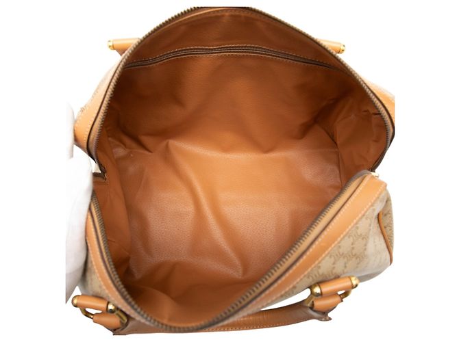 16 Céline Celine Beige Macadam Boston Bag aus beschichtetem Canvas - Ansicht 4