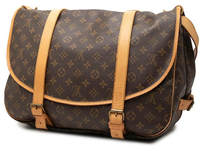 Louis Vuitton Brown Monogram Saumur 43 Marrone - vista 2
