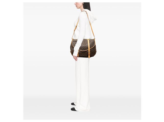 Louis Vuitton Brown Monogram Saumur 43 Marrone - vista 6