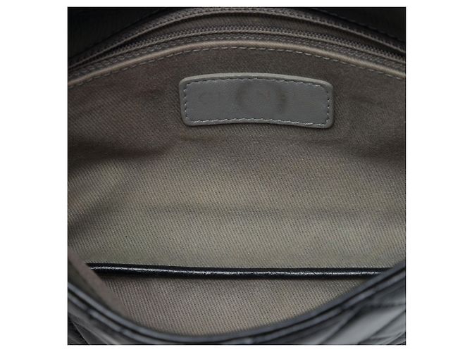 Chanel Black CC Quilted Aged Calfskin Embossed LAX Flap Nero - vista 4