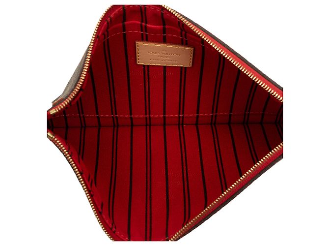 Pouch Louis Vuitton Brown Monogram Neverfull MM Marrone - vista 4