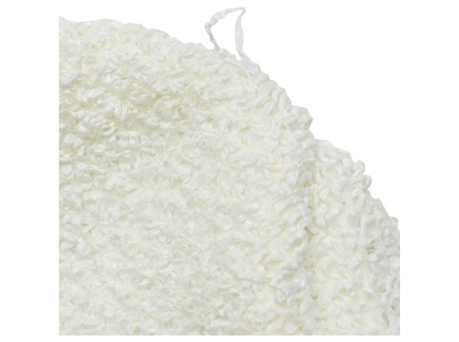 Bottega Veneta White Boucle Raffia The Mini Pouch Crossbody Bianco Crudo - vista 6