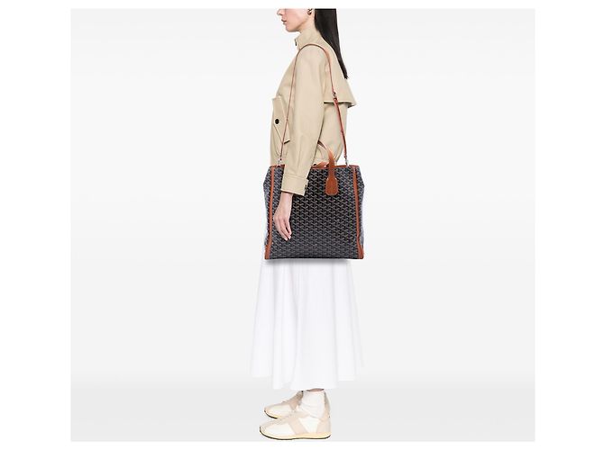 Goyard Black Goyardine Voltaire Nero - vista 6