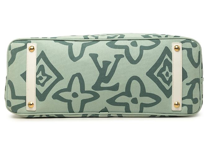 Louis Vuitton Green Monogram Tahitienne Cabas GM Verde - vista 3