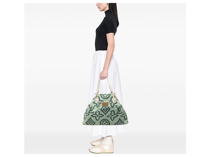 Louis Vuitton Green Monogram Tahitienne Cabas GM Verde - vista 6