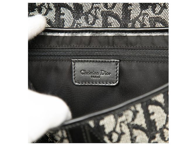 Diorissimo Saddle Bag aus grauem Canvas Braun - Ansicht 5