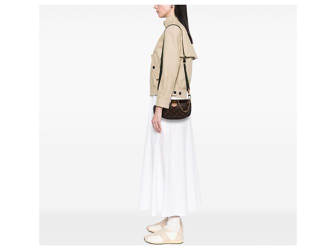 Louis Vuitton Brown Monogram Multi Pochette Accessoires Marrone - vista 6