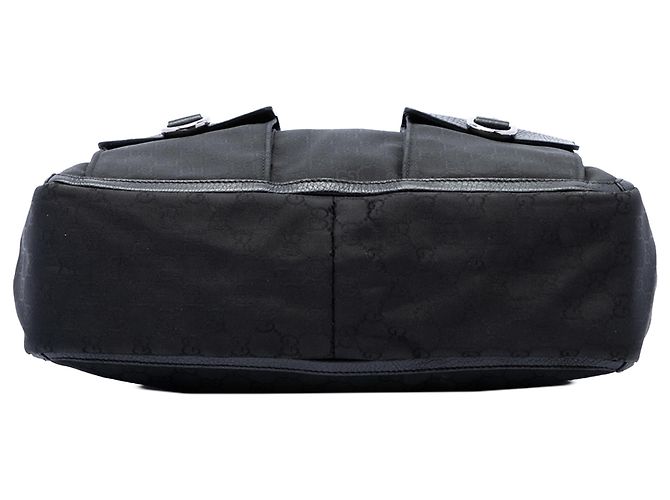 Gucci Abbey Shopper aus GG-Nylon in Schwarz mit D-Ring - Ansicht 3
