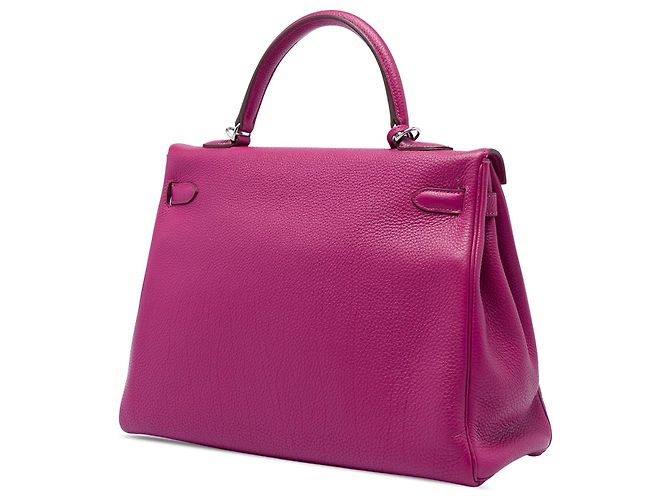 Hermès Purple Togo Kelly II Retourne 35 Porpora - vista 2