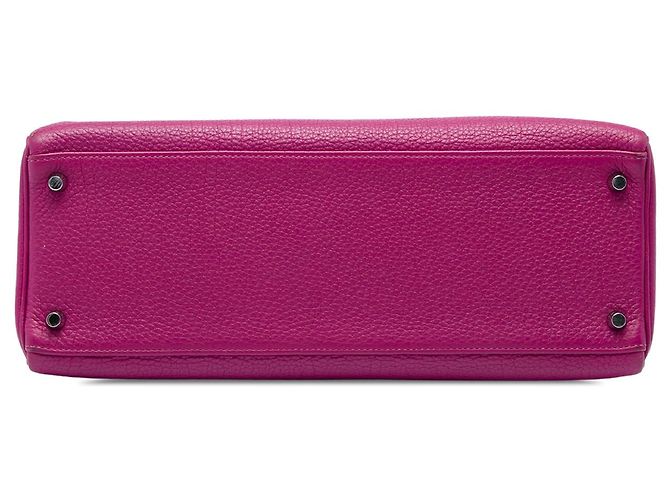 Hermès Purple Togo Kelly II Retourne 35 Porpora - vista 3