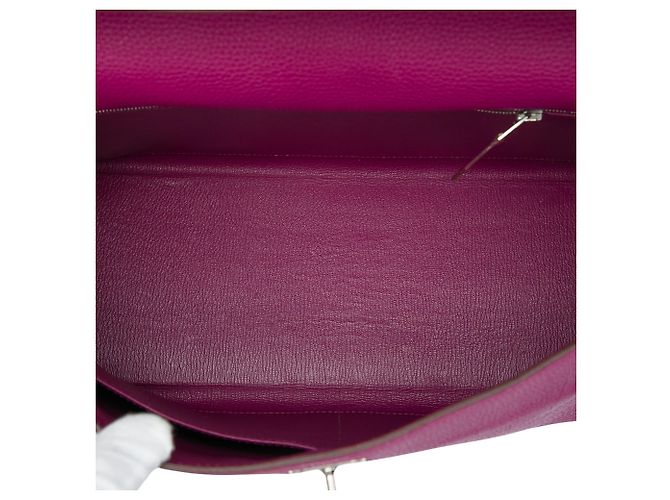 Hermès Purple Togo Kelly II Retourne 35 Porpora - vista 4