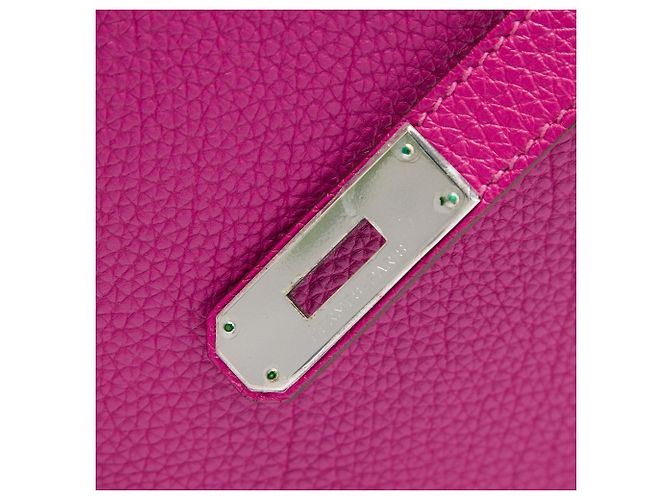 Hermès Purple Togo Kelly II Retourne 35 Porpora - vista 5