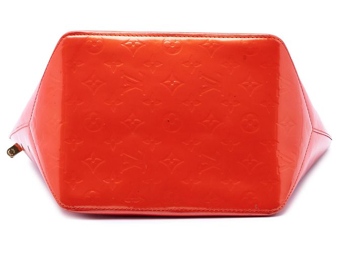 Louis Vuitton Red Monogram Vernis Bellevue PM Rosso - vista 3